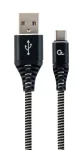 Кабель Cablexpert (CC-USB2B-AMCM-1M-BW) USB 2.0 A - USB Type-C, преміум, 1м, чорний