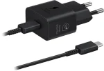 Мережевий зарядний пристрій Samsung EP-T2510XBEGEU Black, 25W + кабель USB Type-C