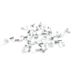 Скоба (клипса) EServer с гвоздем для крепления кабеля 4mm белая (пачка 100 шт) (WT-7002-CR04)