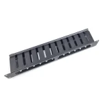 Кабельний організатор ESERVER горизонтальний 19" 1U односторонній, метал (51859)