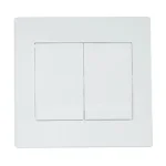 Вимикач SVEN Home SE-105 прохідний подвійний прихованого типу білий