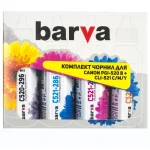 Комплект чорнило Barva Canon PGI-520 BL + CLI-521 C/M/Y (MG2140/MP230/MP280) (CPGI520-090-MP) 4х90 г