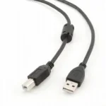 Кабель CABLEXPERT USB2.0 AM/BM Black 4.5м (CCP-USB2-AMBM-15)