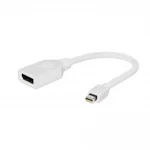 Адаптер Cablexpert (A-mDPM-DPF-001-W), MiniDisplayPort-DisplayPort, 0.1м, білий