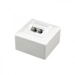 Розетка Cablexpert (MWS-2S6-01) 2хRJ-45, Cat6, зовнішня, біла