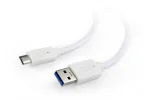 Кабель Cablexpert (CCP-USB3-AMCM-W-0.1M) USB3.0 - USB Type-C, 0.1 м, преміум, білий
