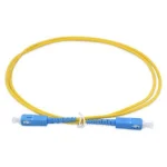 Оптичний патч-корд COR-X SC-SC, SM OS1 9/125, 2м, Yellow (OFPC-SC/UPC-SC/UPC-2)