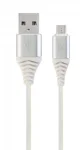 Кабель Cablexpert (CC-USB2B-AMmBM-1M-BW2) USB 2.0 A - microUSB, премиум, 1м, білий