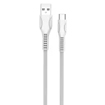 Кабель ColorWay USB-microUSB (line-drawing), 2.4А, 1м, White (CW-CBUM028-WH)