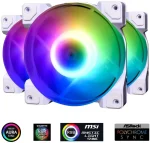 Комплект вентиляторов ID-COOLING DF-12025-ARGB Trio Snow 3-Pack