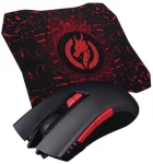 Мишка Piko FX72 (1283126489495) Black USB + килимок