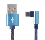 Кабель Cablexpert (CC-USB2J-AMCML-1M-BL) USB 2.0 - USB Type-C, преміум, 1м, синій