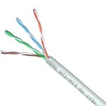 Кабель мережевий ATCOM UTP Cat.5e 4x2x0.50 ССА Gray 305м (3799)