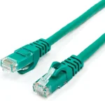Патч-корд ATCOM U/UTP Cat.6 3м Green (9411)