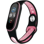 Ремінець BECOVER Sport Style для Xiaomi Mi Smart Band 5/6/7 Black/Pink