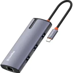 Порт-реплікатор COLORWAY 6-in-1 USB-C to 3xUSB3.0, 1xUSB2.0, PD100W, LAN (CW-HUB03)
