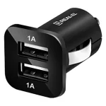 Автомобільний зарядний пристрій REAL-EL CA-22 2xUSB-A, 2A Black (EL123160005)