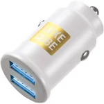 Автомобільний зарядний пристрій LUXE CUBE 2xUSB-A 2.4А White (8886998698496)