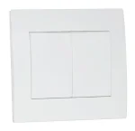 Вимикач SVEN Home SE-104 подвійний прихованого типу білий