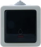 Кнопка дзвінка SVEN Storm SE-72014L-B з індикатором накладного типу сіра