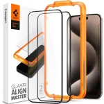 Защитное стекло SPIGEN Glas.tR AlignMaster FC для Apple iPhone 15 Black (AGL06906)