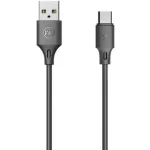 Кабель WEKOME WDC-092a USB-A 2.0/USB-C (M/M) 2м Black (6941027610558)