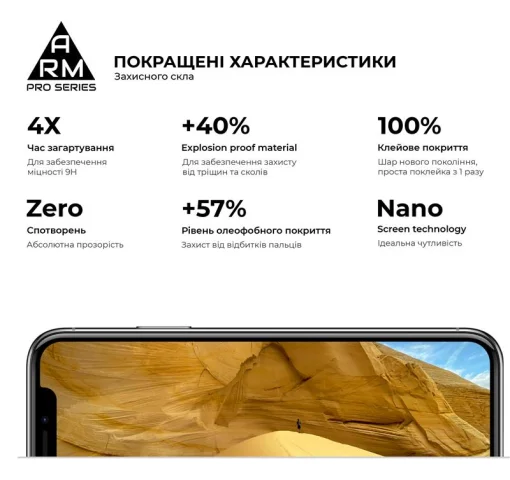 Захисне скло Armorstandart Pro для Vivo Y31 Black, 0.33mm (ARM58456)