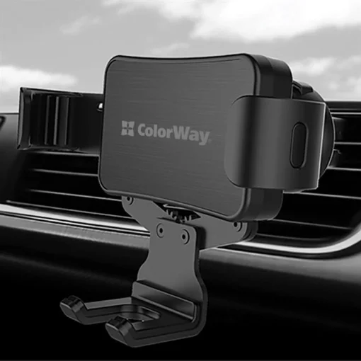 Автомобильный держатель СolorWay Metallic Gravity Holder-2 Black (CW-CHG02-BK)