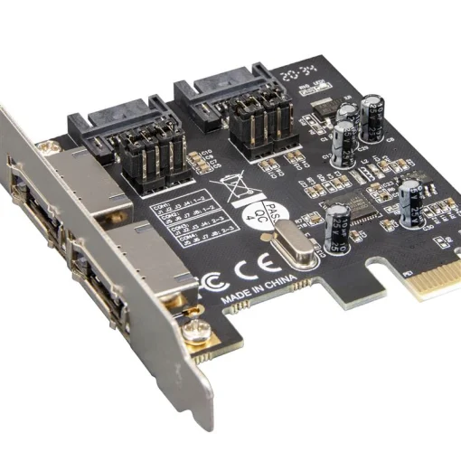 Контролер Frime ASM1061 (ECF-PCIEto2.2SATAIII.LP) PCI-E-2xеSATA+2xSATA III