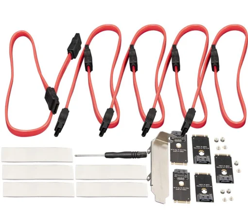 Контроллер Frime WCH382L (ECF-PCIEtoSSD010) PCI-E-5xM.2 (B Key)