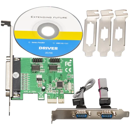 Контроллер Frime WCH382L (ECF-PCIto2S1PWCH382.LP) PCI-E-1xRS232+1xLTP