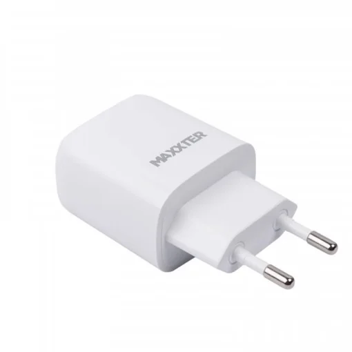 Сетевое зарядное устройство Maxxter (1USBх3А) QC3.0 White (WC-PD-CtL-01) + кабель Lightning