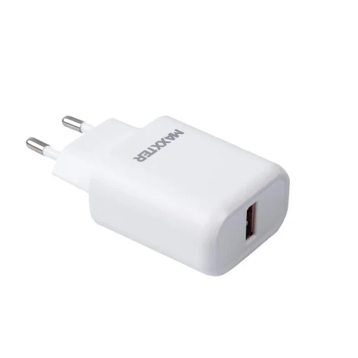 Сетевое зарядное устройство Maxxter (1USBх2.4А) QC3.0 White (WC-QC-AtC-01) + кабель USB Type-C