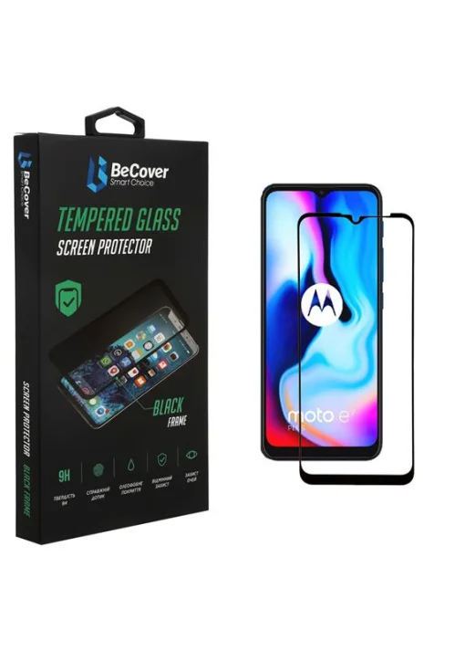 Защитное стекло BeCover для Motorola Moto E7 Power/E7i Power Black (706450)