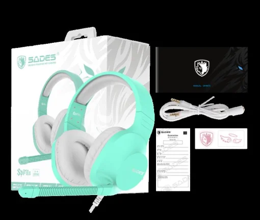 Гарнитура Sades SA-721 Spirits Cyan (sa721cnj)