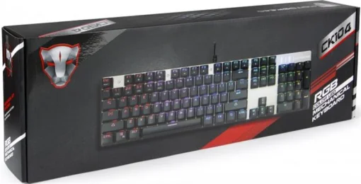 Клавіатура Motospeed CK104 Outemu Blue RGB Silver (mtck104cmb)