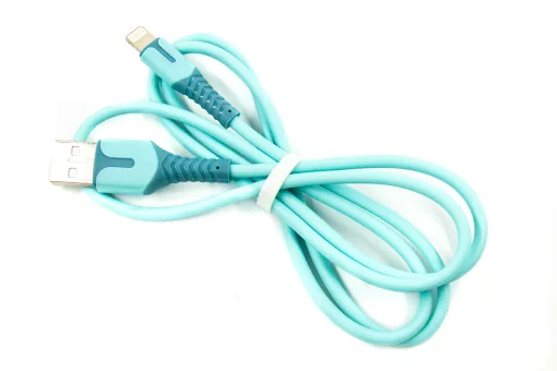 Кабель Dengos USB-Lightning 1м Blue (PLS-L-IND-SOFT-BLUE)