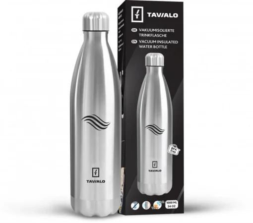 Термопляшка Tavialo 1000 мл сріблястий (191010109)