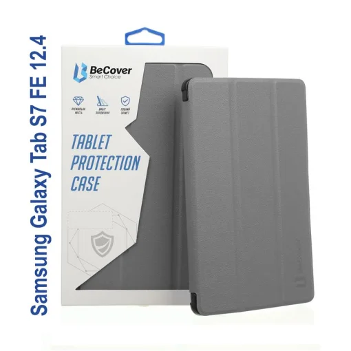 Чехол-книга BECOVER Smart для Samsung Galaxy Tab S7 FE 12.4 SM-T730/SM-T735 Gray (706702)
