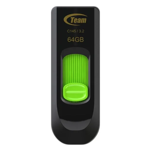 Флеш-накопитель USB3.2 64GB Team C145 Green (TC145364GG01)