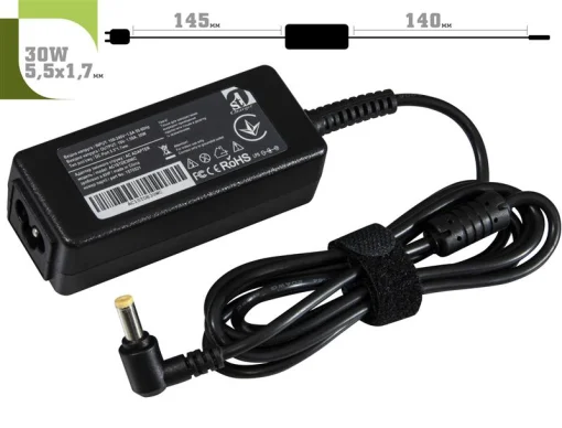 Блок живлення 1STCHARGER для ноутбуків Dell 19V 1.58A 5.5x1.7mm 30W (AC1STDE30WC)