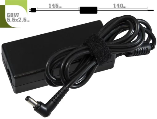 Блок питания 1STCHARGER для ноутбуков Dell 19V 3.16A 5.5х2.5mm 60W (AC1STDE60WD)