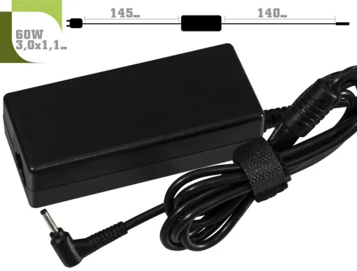 Блок питания 1STCHARGER для ноутбуков Samsung 19V 3.16A 3.0х1.0mm 60W (AC1STSA60WC)