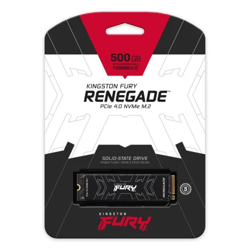 Накопитель SSD 500GB Kingston Fury Renegade M.2 2280 PCIe 4.0 x4 NVMe 3D TLC (SFYRS/500G)