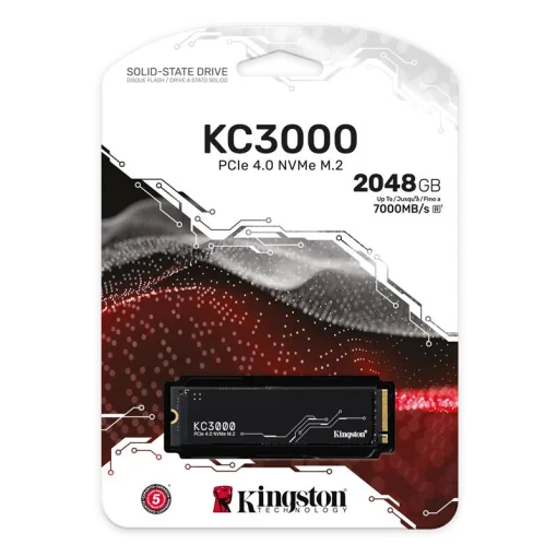 Накопитель SSD 2048GB Kingston KC3000 M.2 2280 PCIe 4.0 x4 NVMe 3D TLC (SKC3000D/2048G)