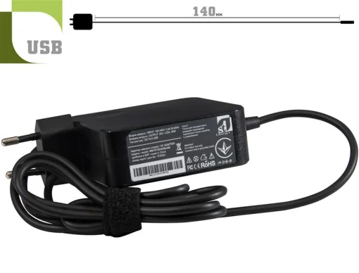 Адаптер питания 1StCharger для ноутбука Lenovo 20V 65W 3.25A USB Wall Mount (WM1ST20V65WUSB)