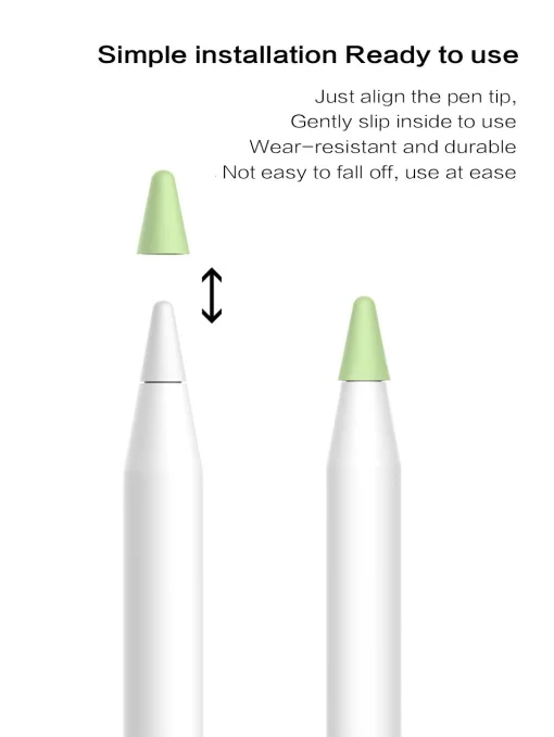 Чохол TPU Goojodoq для наконечника стілус Apple Pencil (1-2 покоління) (8шт) Red (1005001835985075R)