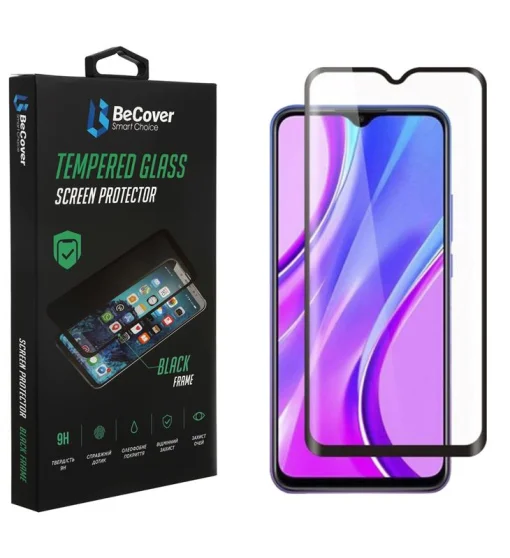 Защитное стекло BeCover для Motorola Moto E20 Black (706900)