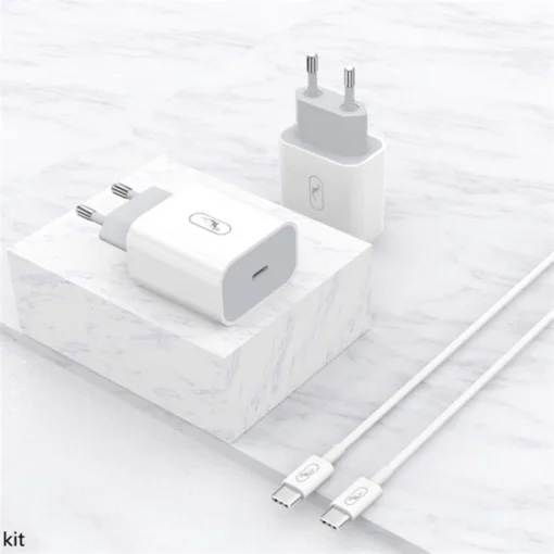 Зарядное устройство для SkyDolphin SC18EL PD2.0 (1USB-С, 3A) White (MZP-000156) + кабель Lightning