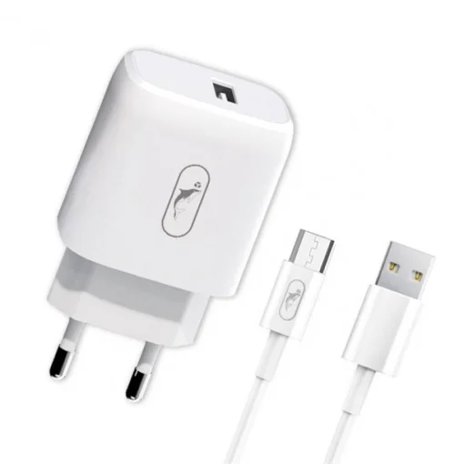 Зарядное устройство для SkyDolphin SC22EV (1USB, 2.1A) White (MZP-000160) + кабель microUSB